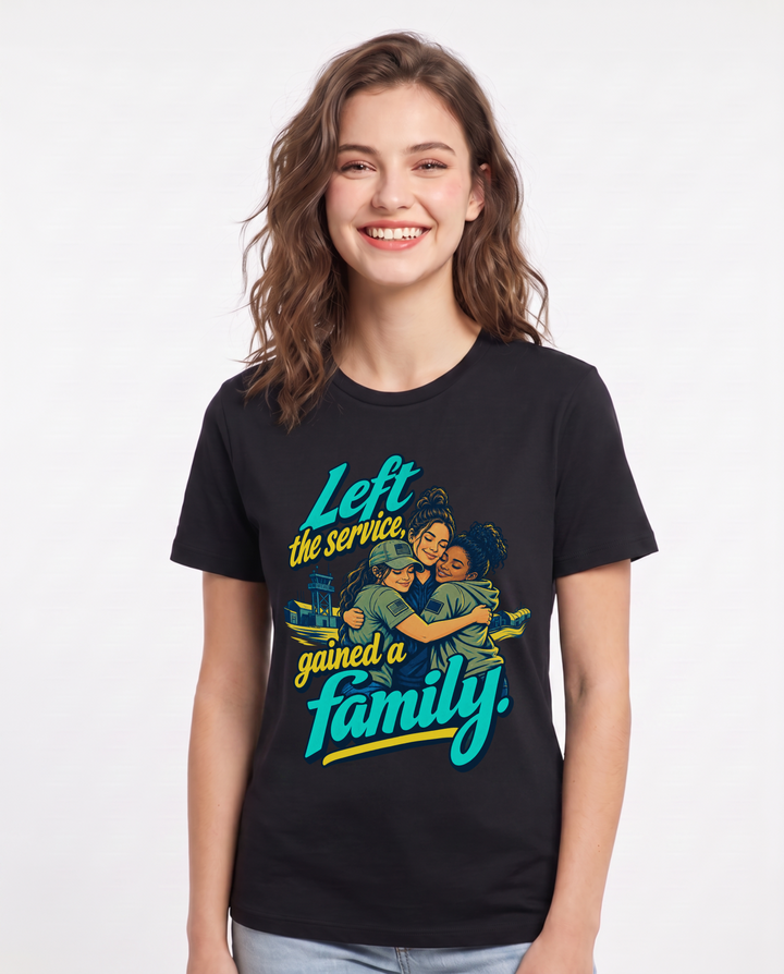 Veteran Black T-Shirt for Women – Everyday Expression Graphic Tee product image 3