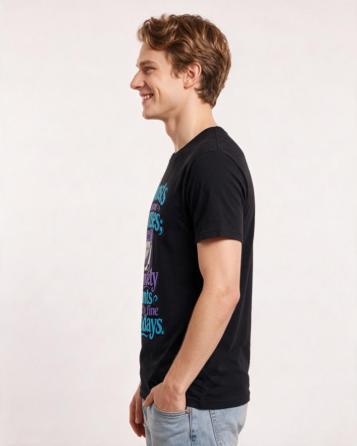 Halloween Black T-Shirt for Men – Halloween Theme Graphic Tee product image 2