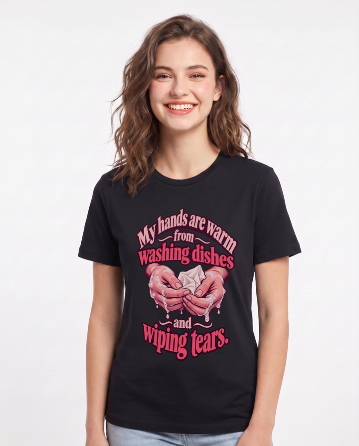 Grandparent Black T-Shirt for Women – Everyday Expression Graphic Tee product image 3