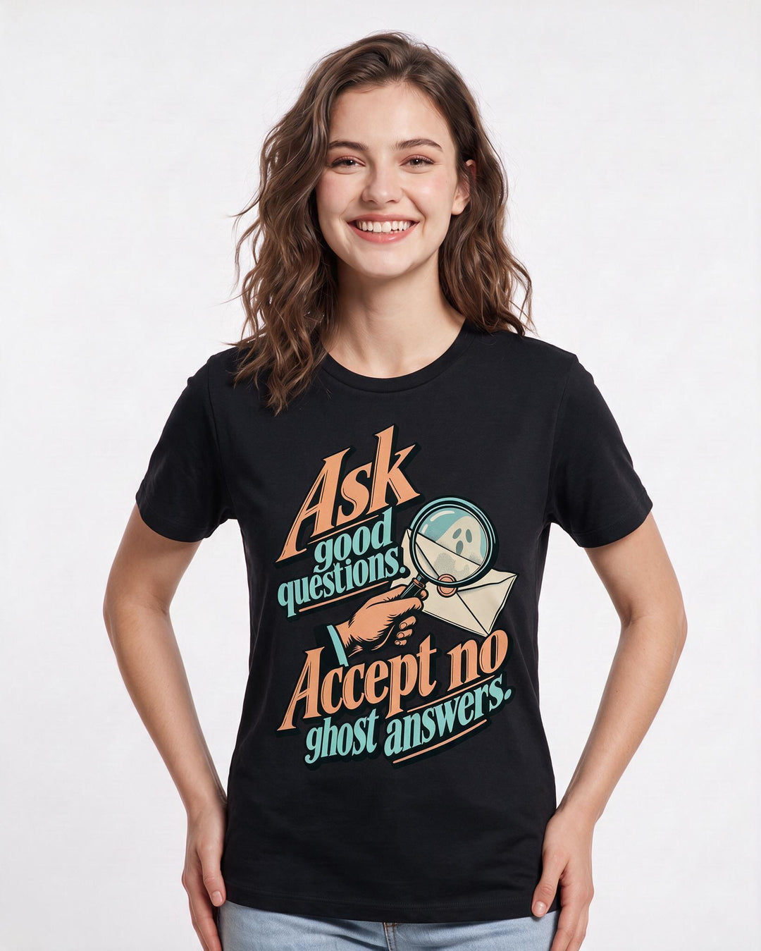 Political Statement Black T-Shirt for Women – Everyday Expression Graphic Tee product image 1