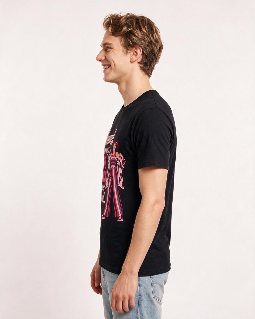 Pride Black T-Shirt for Men – Everyday Expression Graphic Tee product image 2