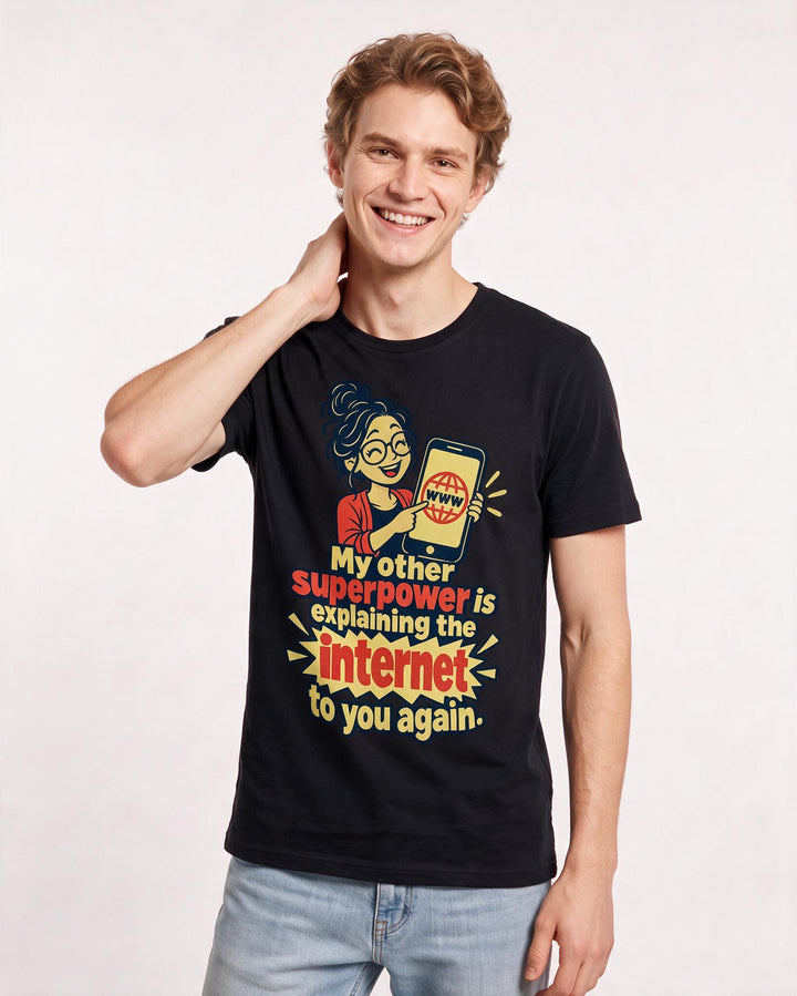 Teacher Black T-Shirt for Men – Everyday Expression Graphic Tee product image 1