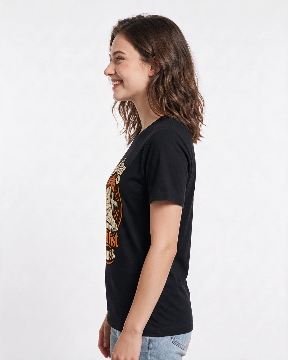 Christian Faith Black T-Shirt for Women – Everyday Expression Graphic Tee product image 2