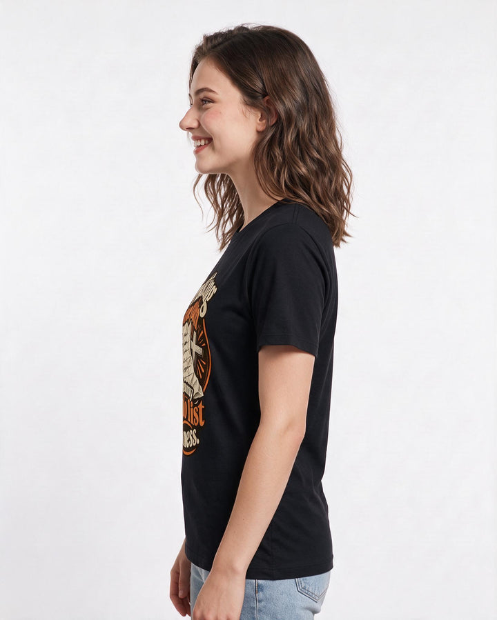 Christian Faith Black T-Shirt for Women – Everyday Expression Graphic Tee product image 2