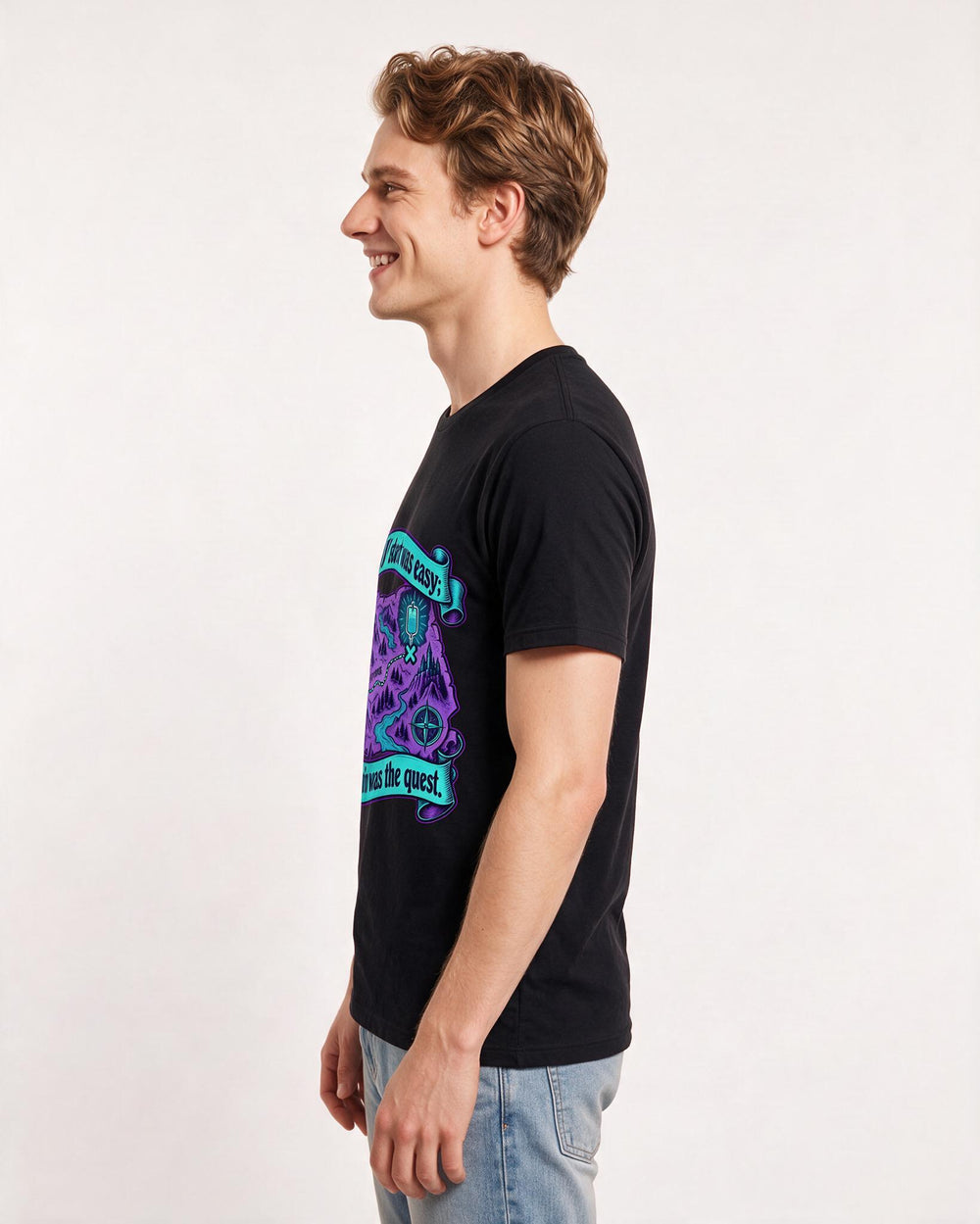 Nurse Black T-Shirt for Men – Nursing Life Graphic Tee product image 2