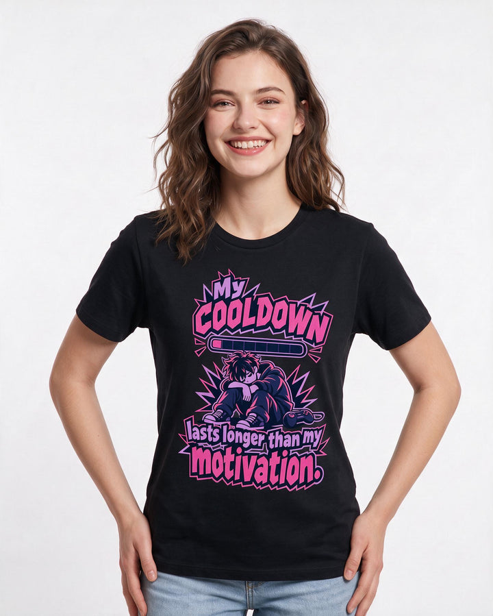 Gaming Black T-Shirt for Women – Game Night Graphic Tee product image 1