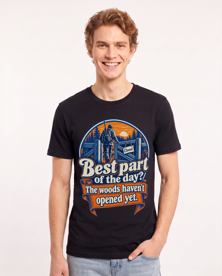 Hunting Black T-Shirt for Men – Everyday Expression Graphic Tee product image 3