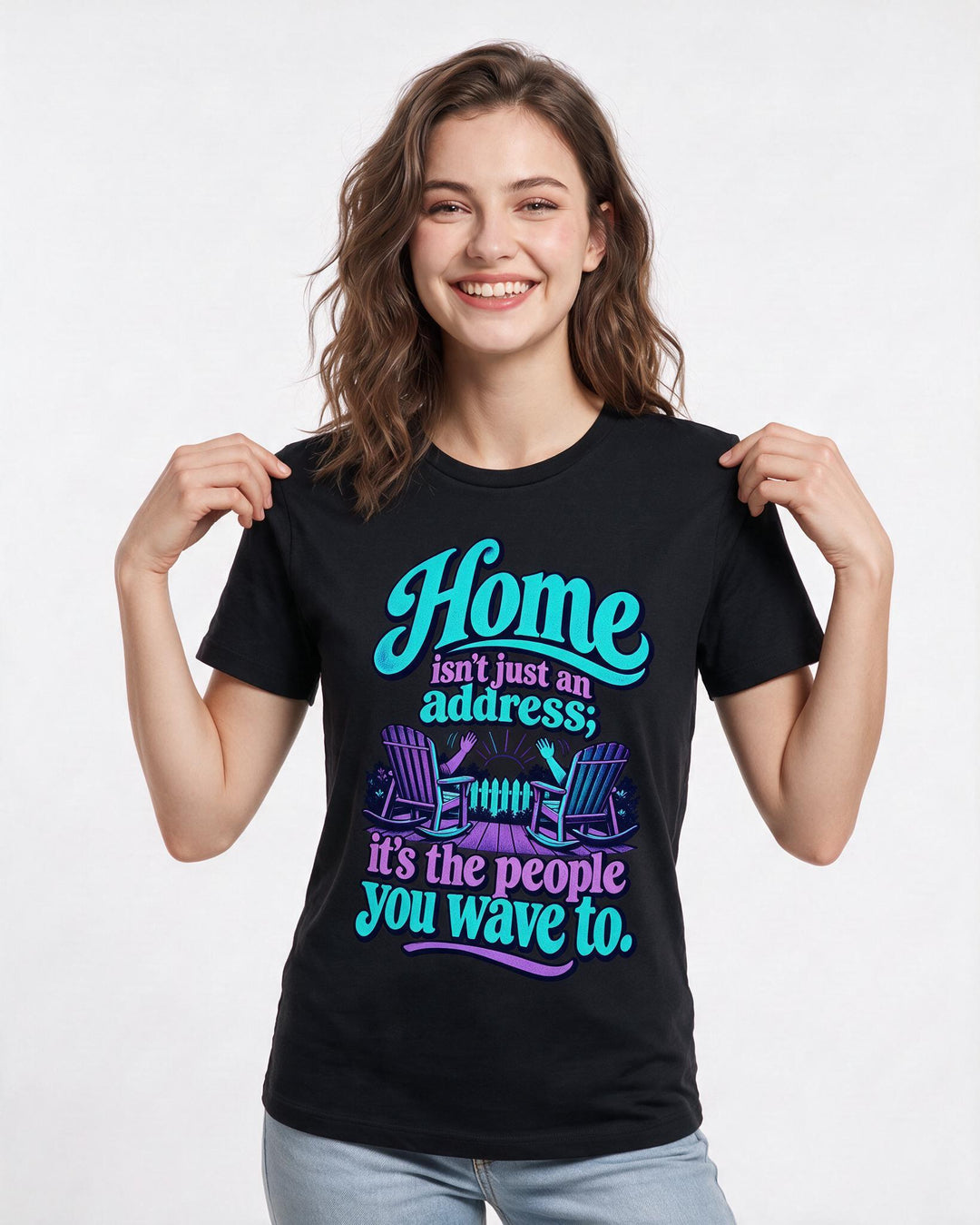Patriotic Black T-Shirt for Women – Everyday Expression Graphic Tee product image 1