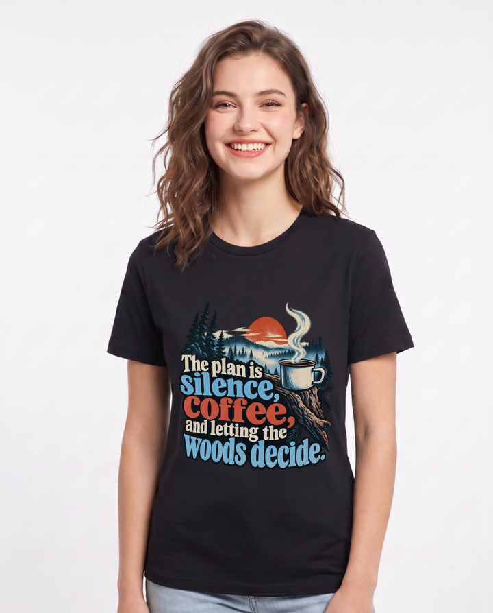 Hunting Black T-Shirt for Women – Everyday Expression Graphic Tee product image 3