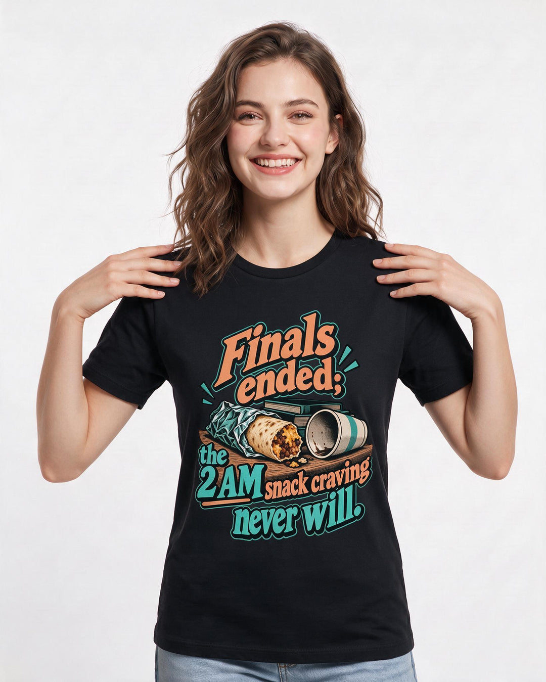 Graduation Black T-Shirt for Women – Everyday Expression Graphic Tee product image 1