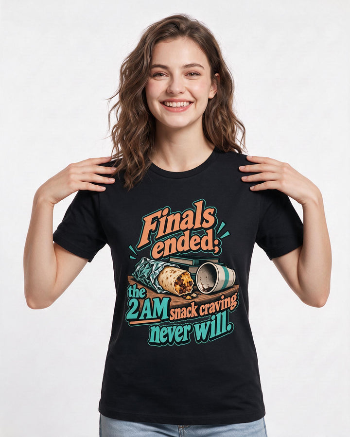 Graduation Black T-Shirt for Women – Everyday Expression Graphic Tee product image 1