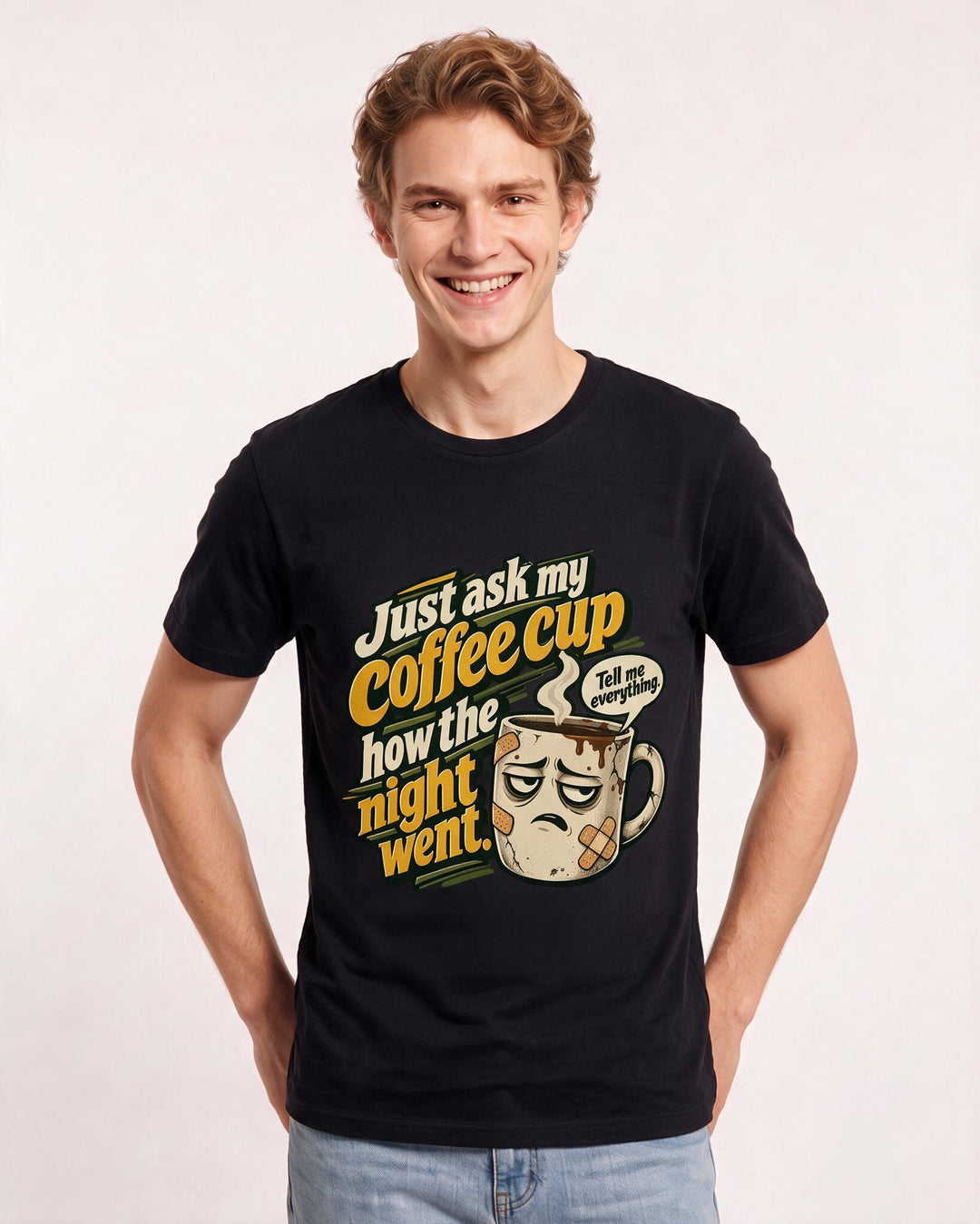 Nurse Black T-Shirt for Men – Nursing Life Graphic Tee product image 1