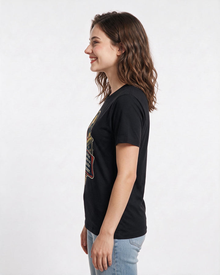 Christian Faith Black T-Shirt for Women – Everyday Expression Graphic Tee product image 2