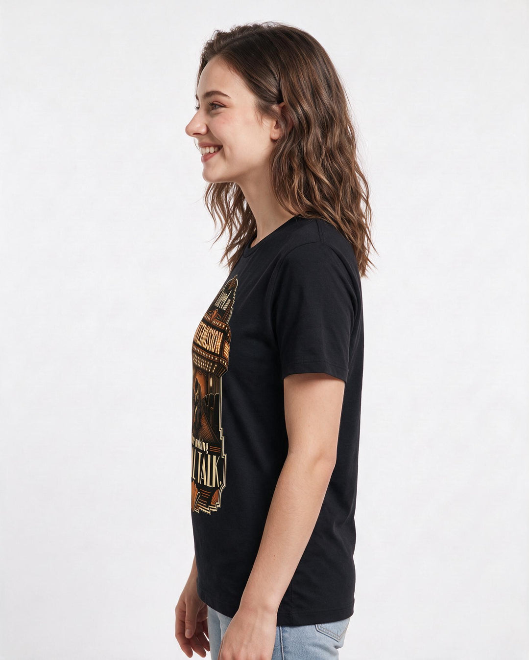 Meme Black T-Shirt for Women – Everyday Expression Graphic Tee product image 2