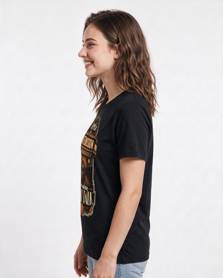 Meme Black T-Shirt for Women – Everyday Expression Graphic Tee product image 2