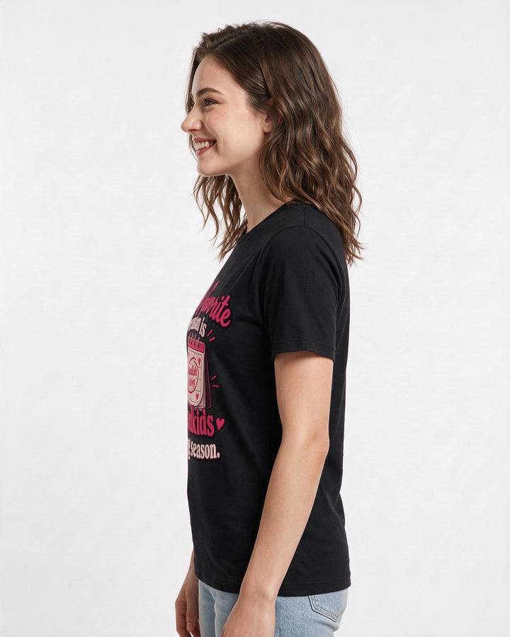 Grandparent Black T-Shirt for Women – Everyday Expression Graphic Tee product image 2