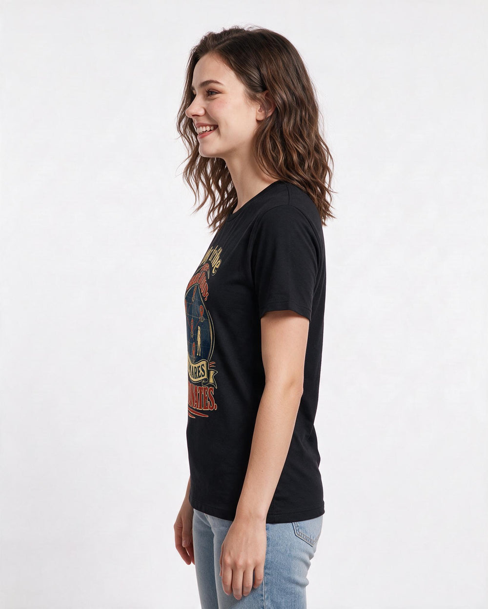 Veteran Black T-Shirt for Women – Everyday Expression Graphic Tee product image 2