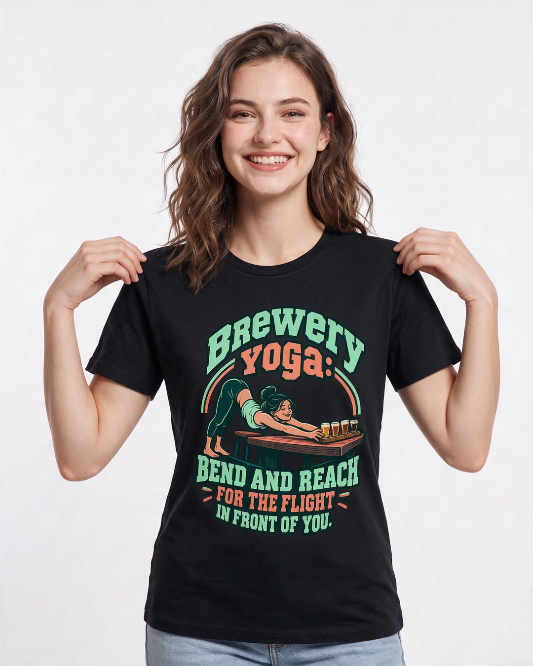Beer Black T-Shirt for Women – Everyday Expression Graphic Tee product image 1