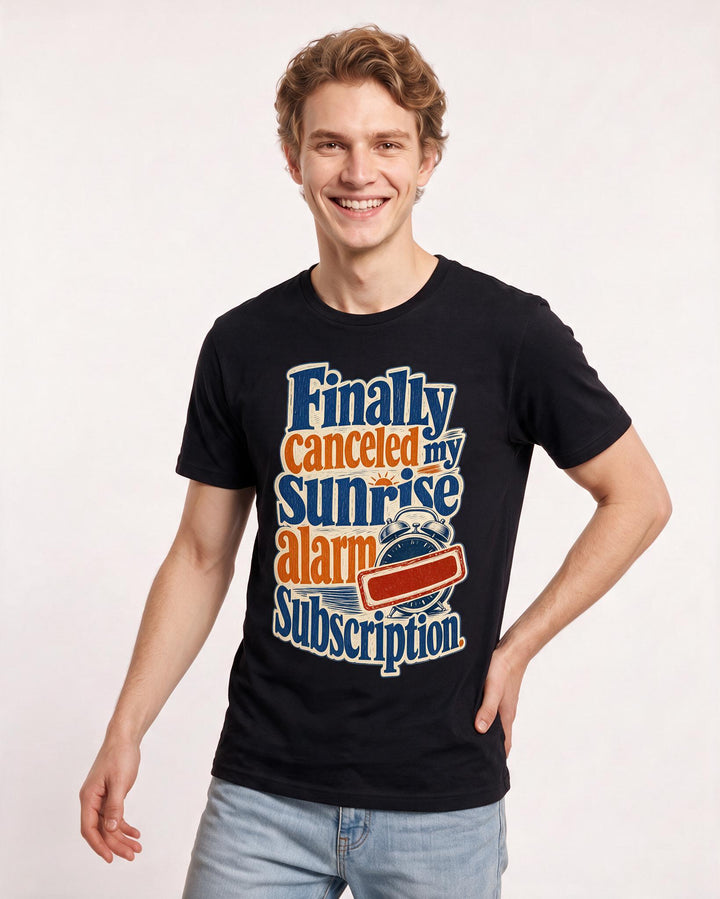 Graduation Black T-Shirt for Men – Everyday Expression Graphic Tee product image 1