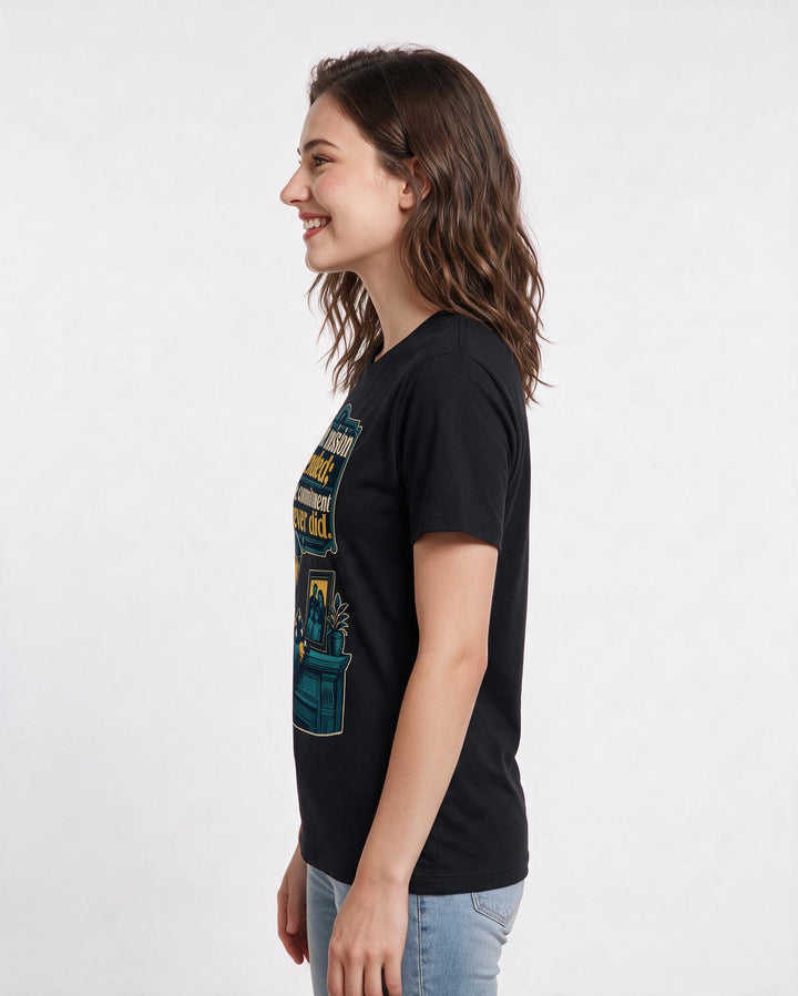 Veteran Black T-Shirt for Women – Everyday Expression Graphic Tee product image 2