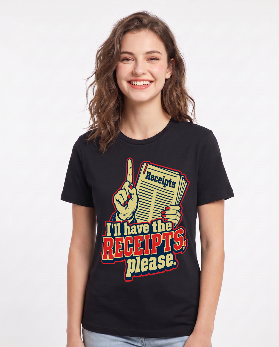 Political Statement Black T-Shirt for Women – Everyday Expression Graphic Tee product image 3