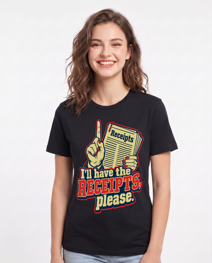 Political Statement Black T-Shirt for Women – Everyday Expression Graphic Tee product image 3