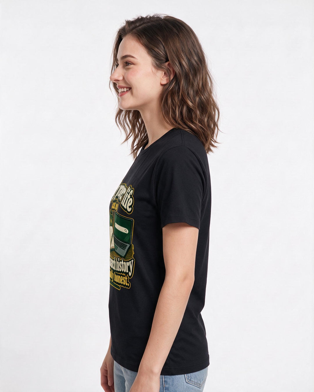 Christian Faith Black T-Shirt for Women – Everyday Expression Graphic Tee product image 2