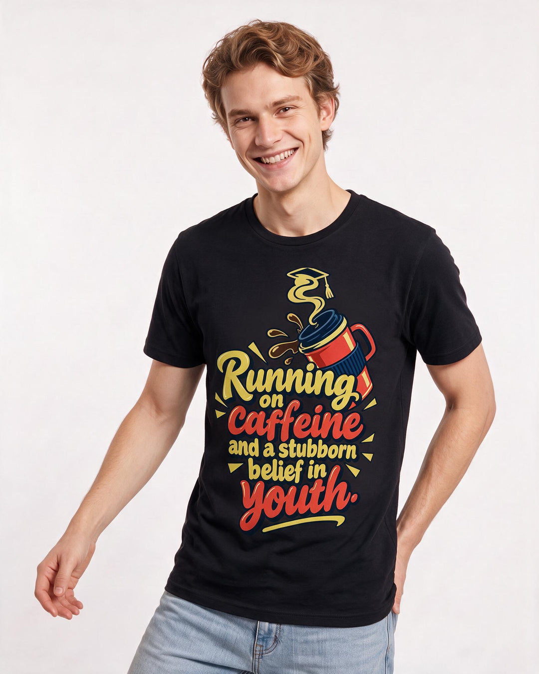 Teacher Black T-Shirt for Men – Everyday Expression Graphic Tee product image 1