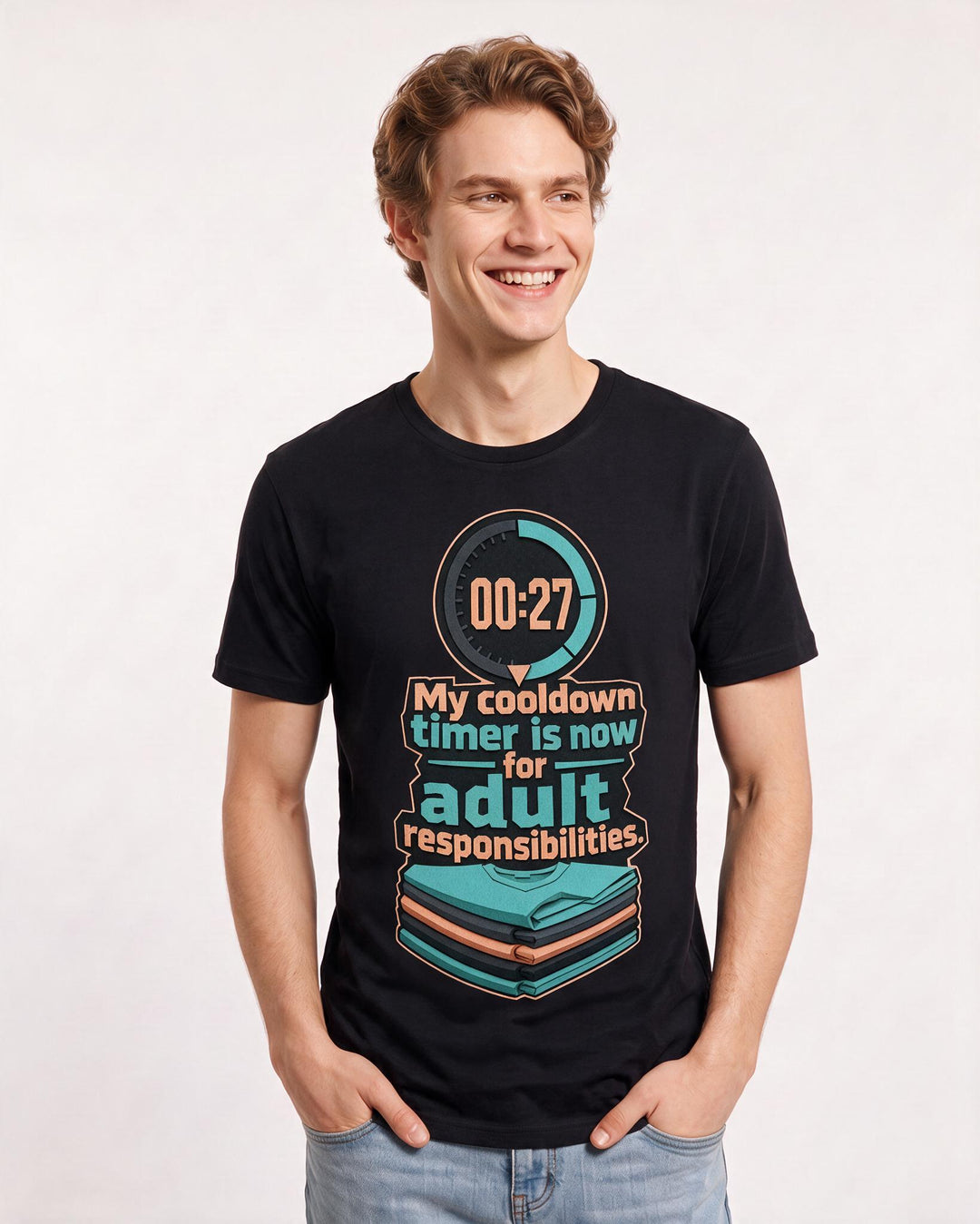 Gaming Black T-Shirt for Men – Game Night Graphic Tee product image 1