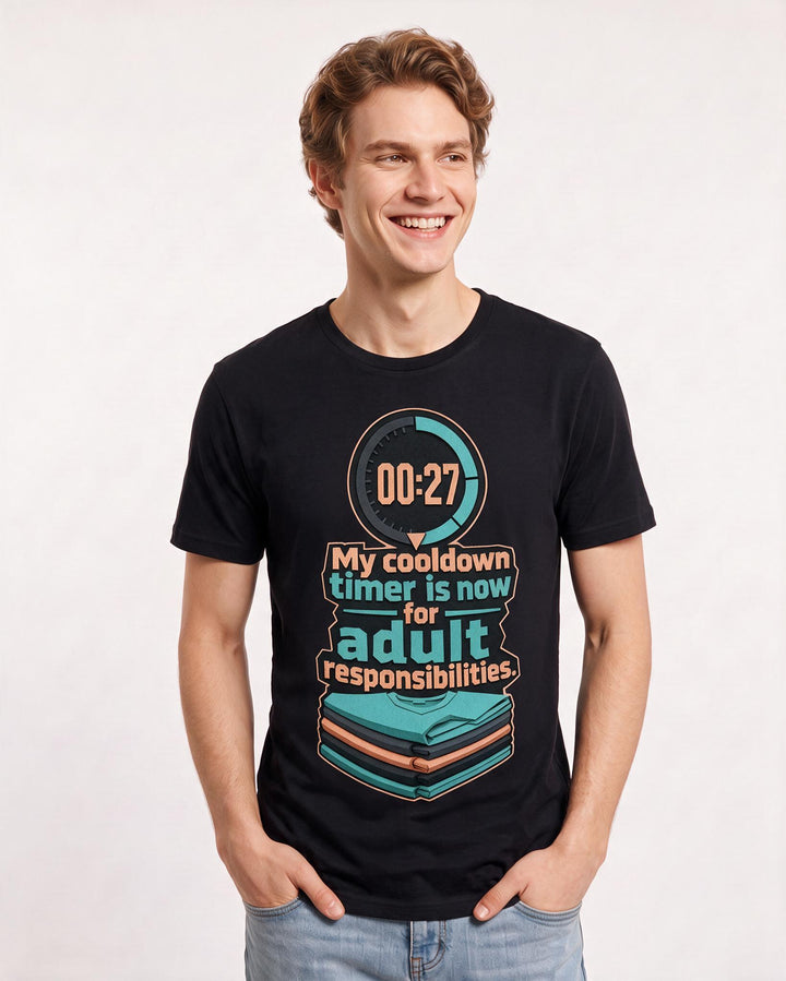 Gaming Black T-Shirt for Men – Game Night Graphic Tee product image 1