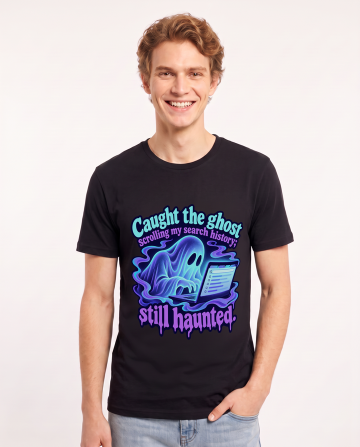 Halloween Black T-Shirt for Men – Halloween Theme Graphic Tee product image 3