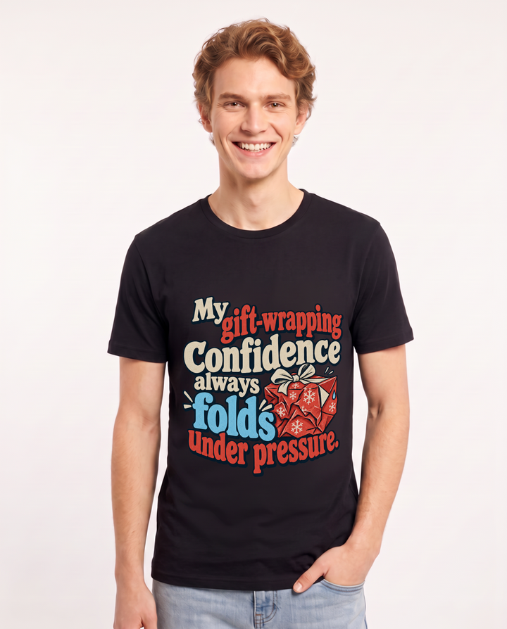 Christmas Black T-Shirt for Men – Holiday Theme Graphic Tee product image 3