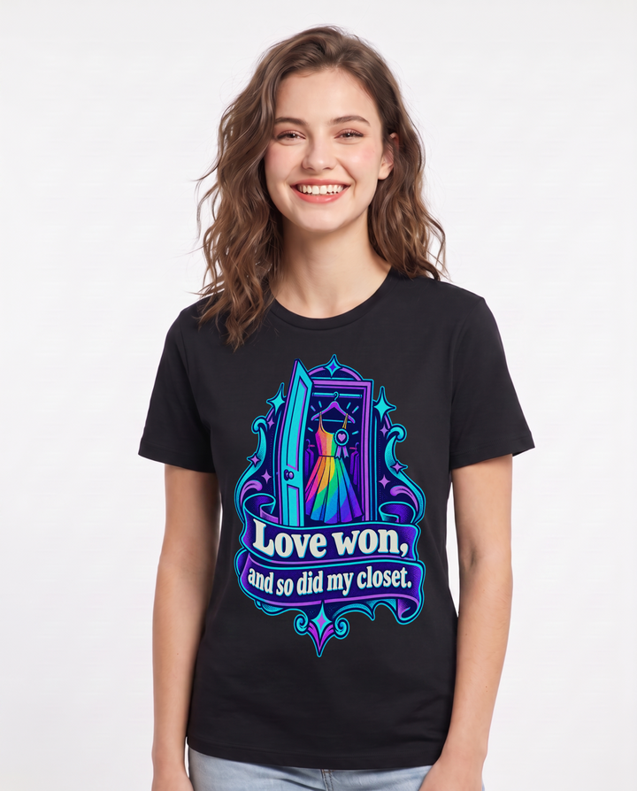 Pride Black T-Shirt for Women – Everyday Expression Graphic Tee product image 3