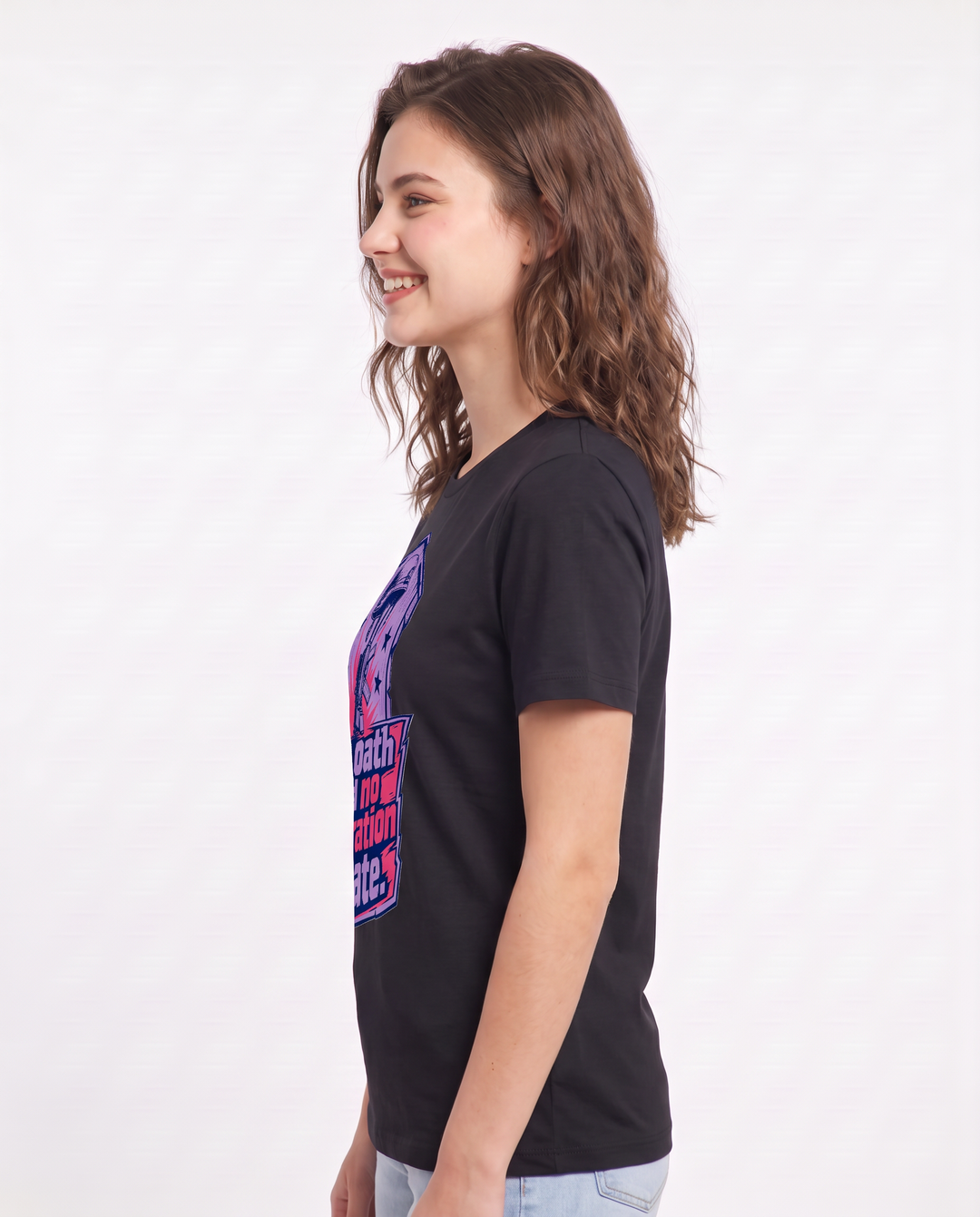 Graphic Women's Black T-Shirt - The oath had no expiration date. product image 2