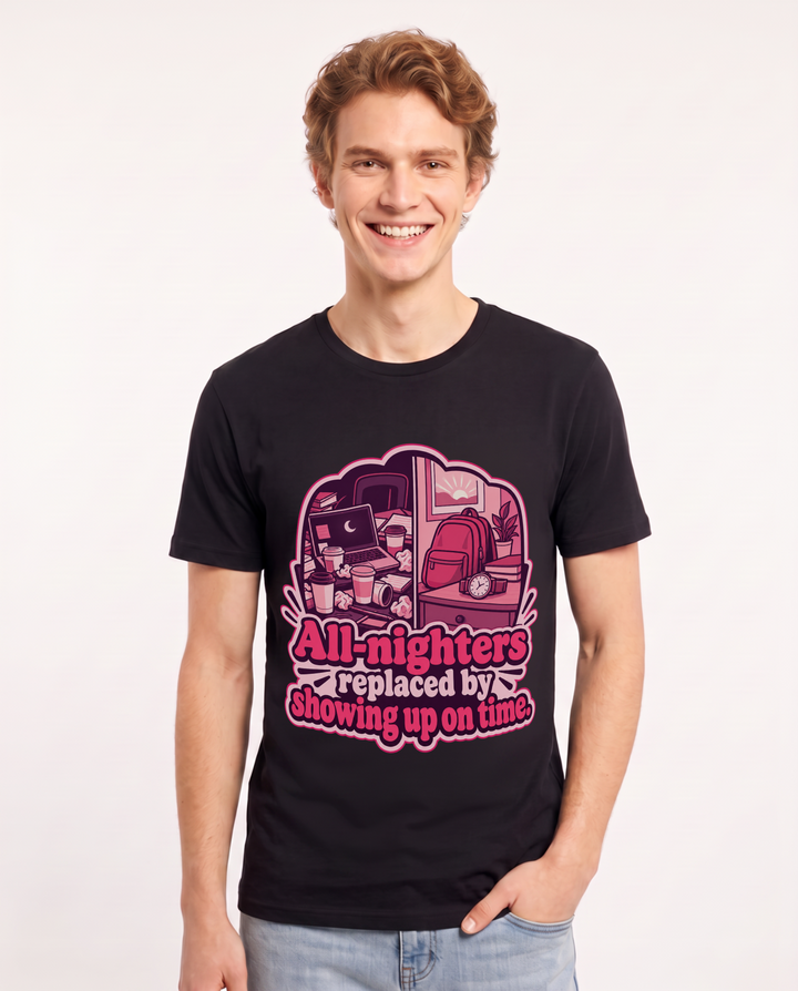 Graduation Black T-Shirt for Men – Everyday Expression Graphic Tee product image 3