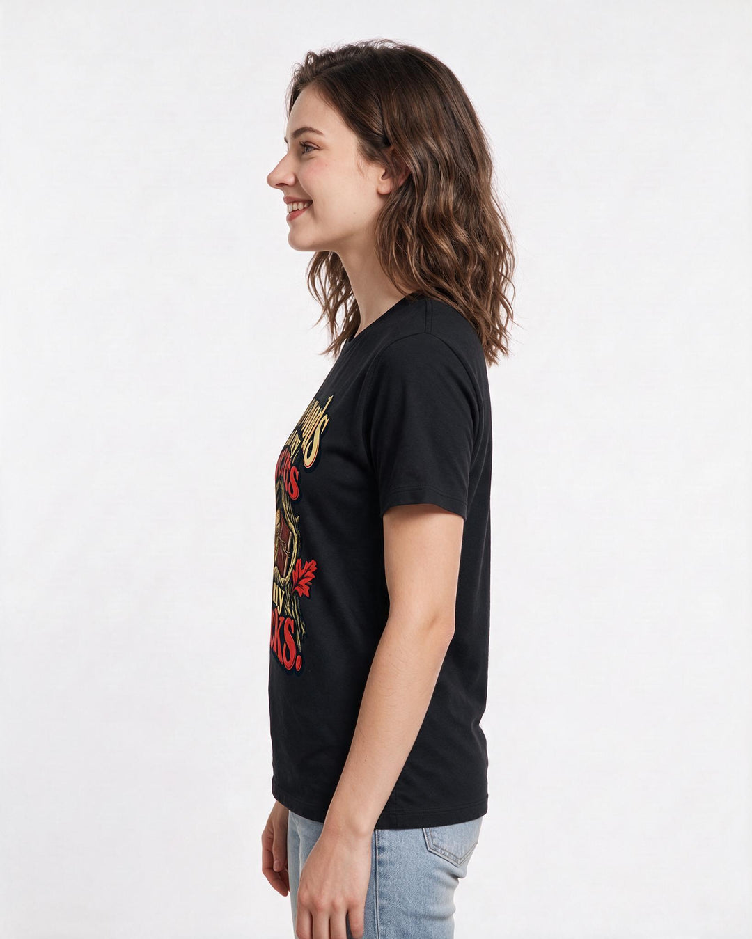 Hunting Black T-Shirt for Women – Everyday Expression Graphic Tee product image 2