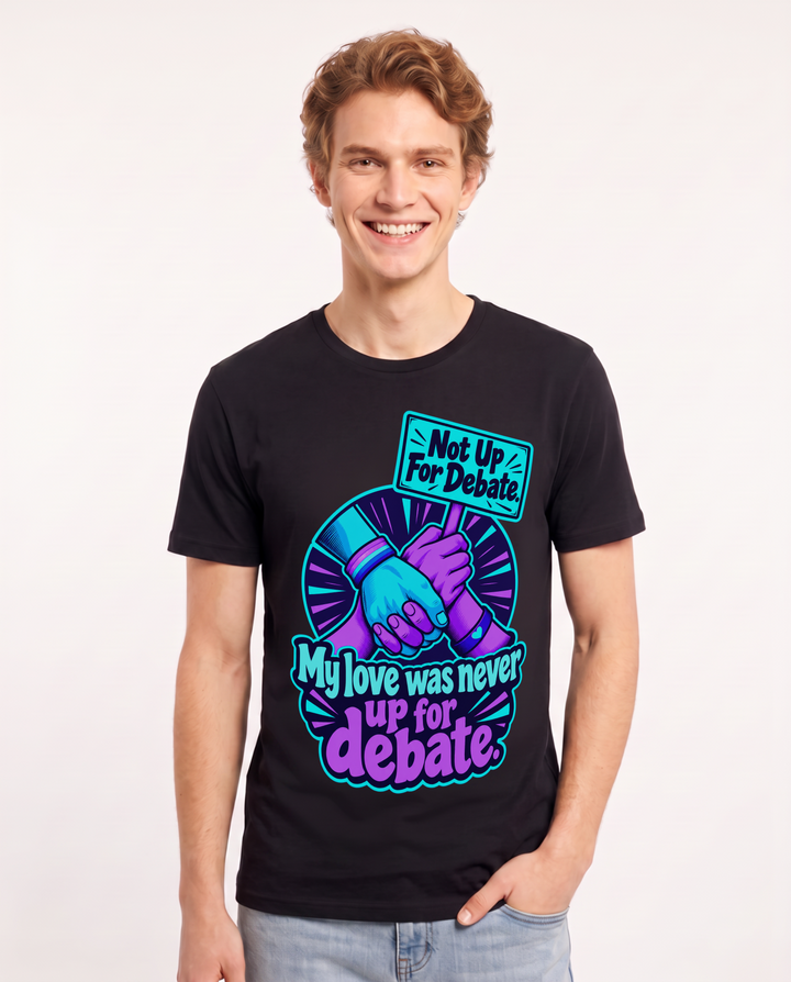 Pride Black T-Shirt for Men – Everyday Expression Graphic Tee product image 3