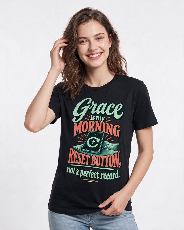 Christian Faith Black T-Shirt for Women – Everyday Expression Graphic Tee product image 1