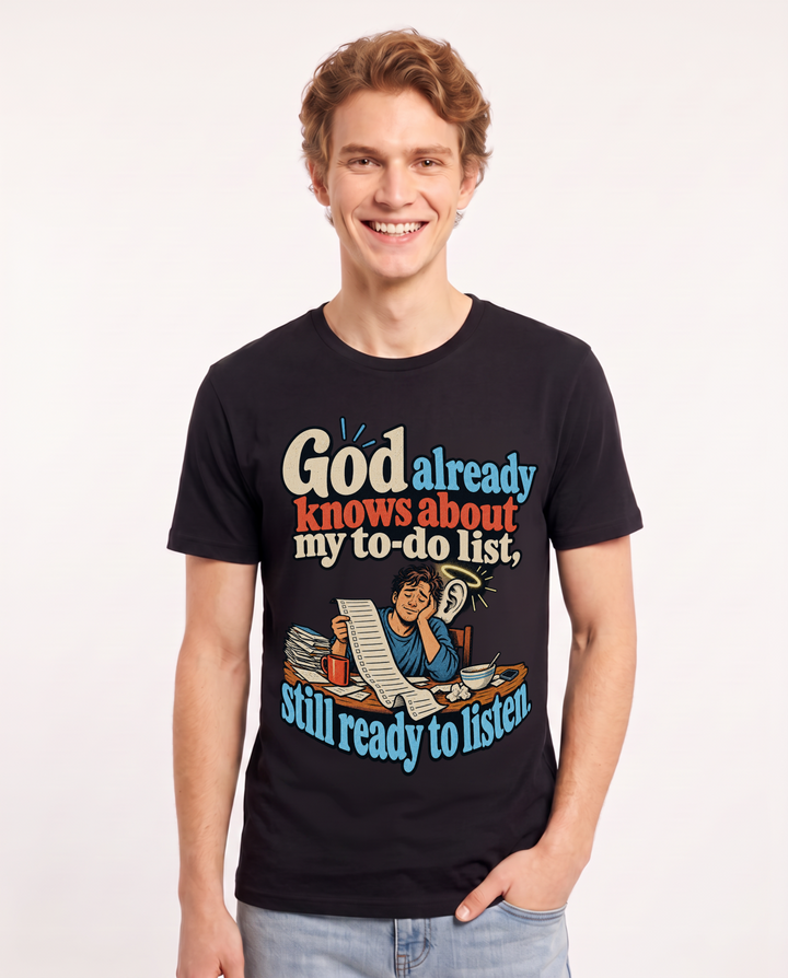 Christian Faith Black T-Shirt for Men – Everyday Expression Graphic Tee product image 3
