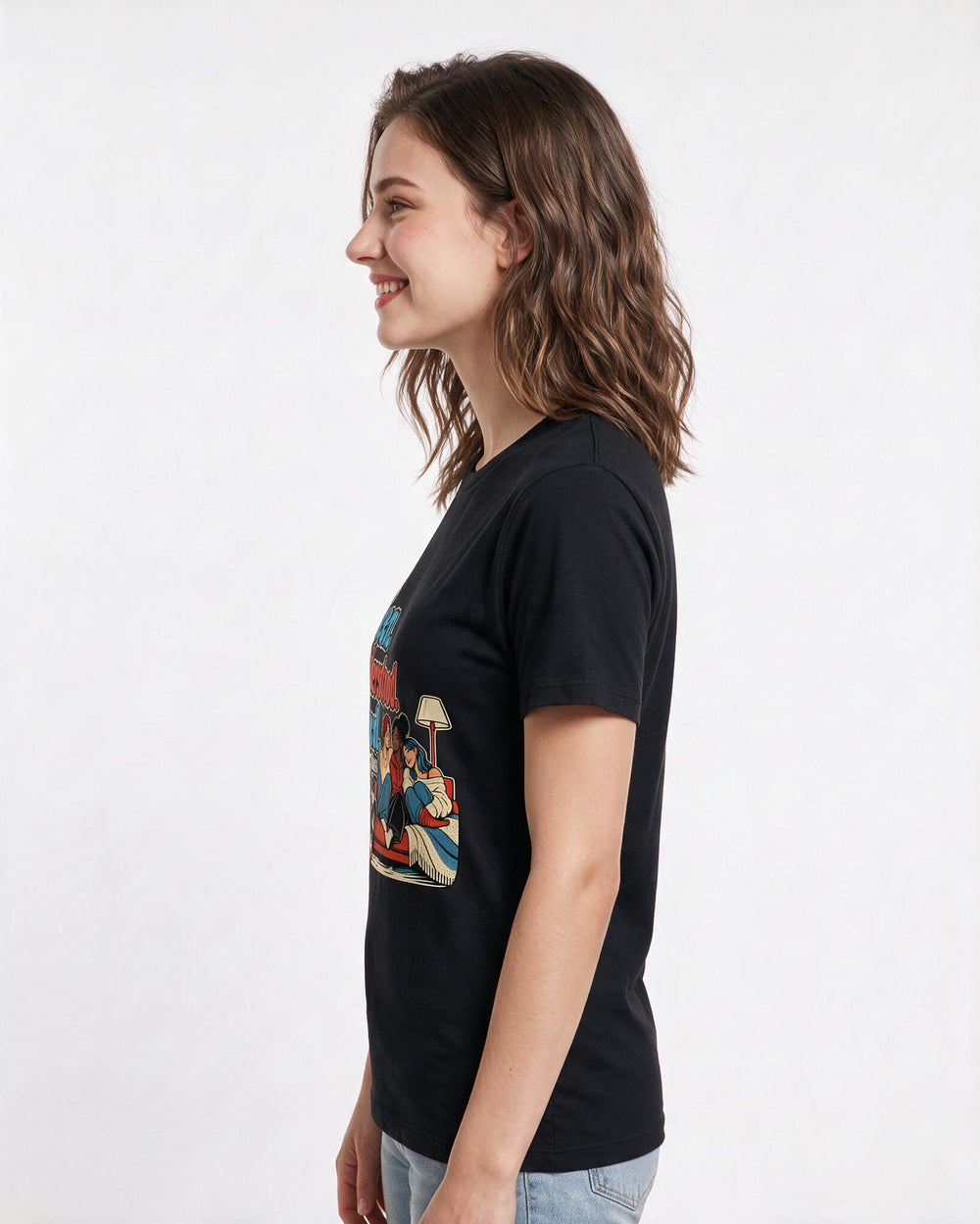 Pride Black T-Shirt for Women – Everyday Expression Graphic Tee product image 2