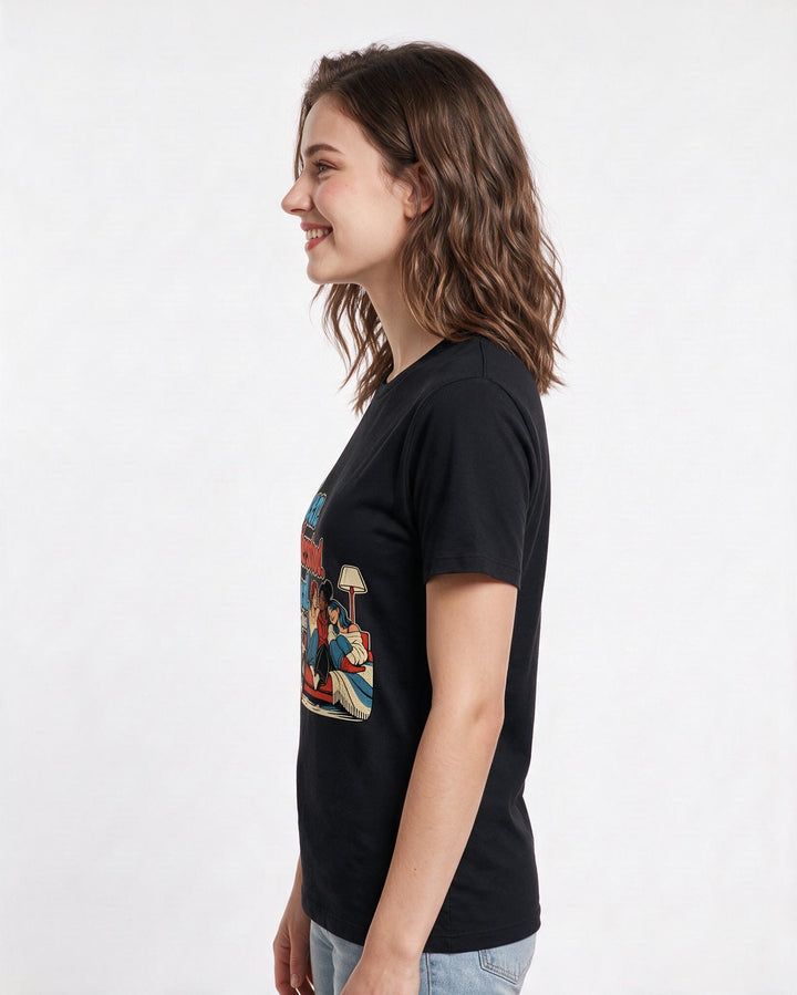 Pride Black T-Shirt for Women – Everyday Expression Graphic Tee product image 2