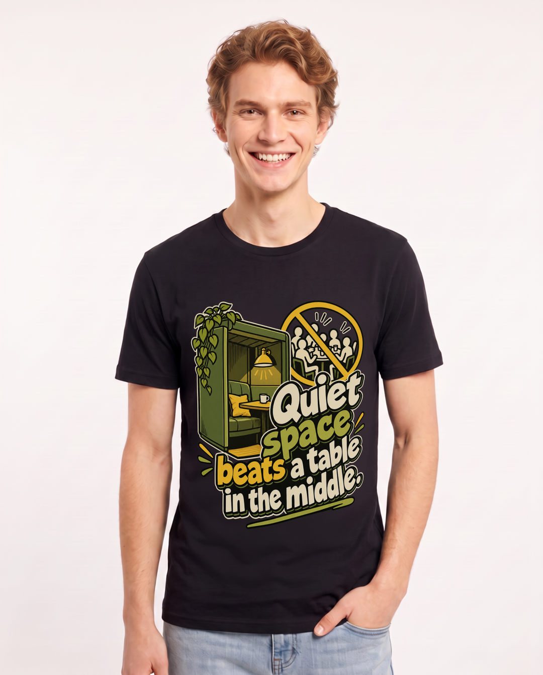 Neurodiversity Black T-Shirt for Men – Everyday Expression Graphic Tee product image 3