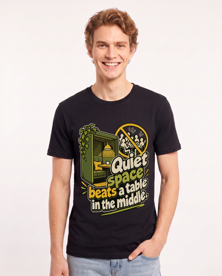 Neurodiversity Black T-Shirt for Men – Everyday Expression Graphic Tee product image 3