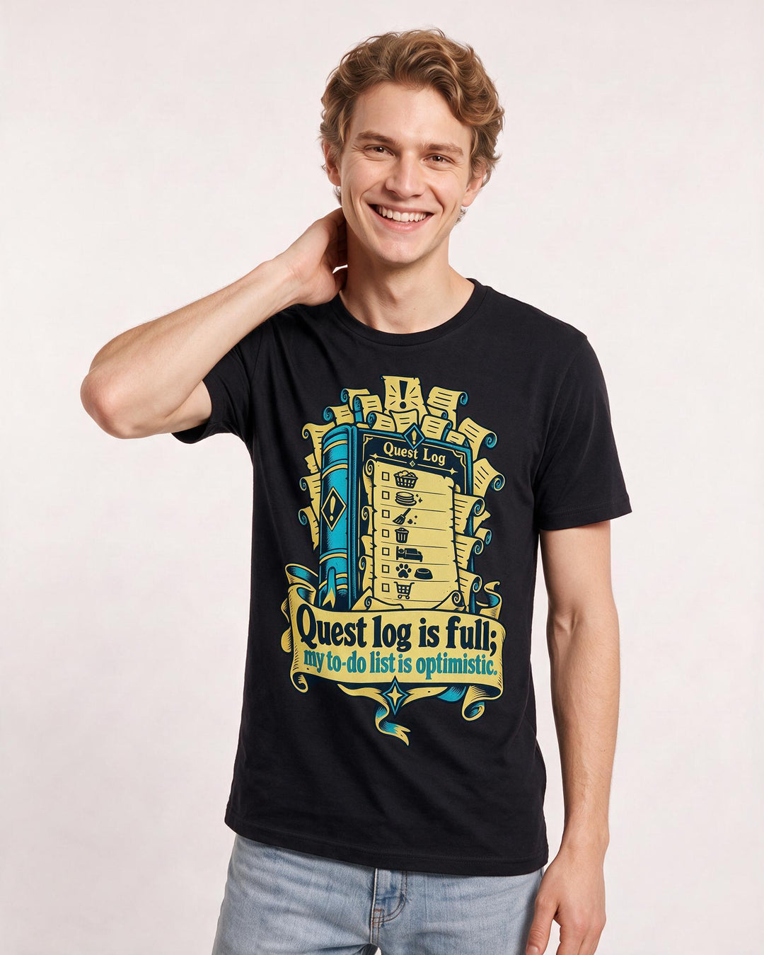 Gaming Black T-Shirt for Men – Game Night Graphic Tee product image 1