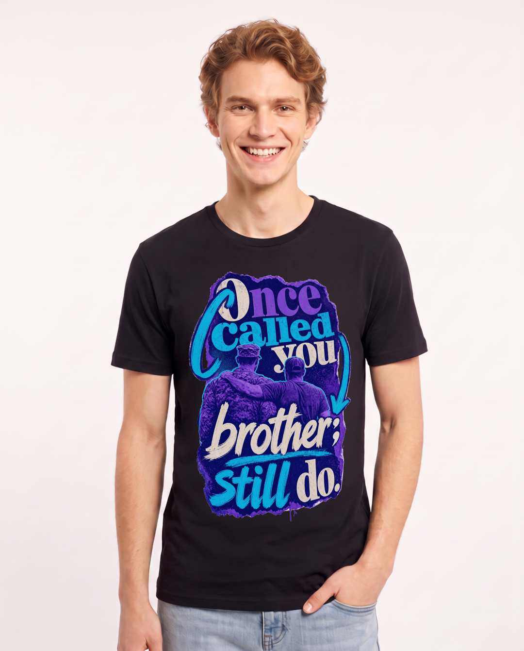 Veteran Black T-Shirt for Men – Everyday Expression Graphic Tee product image 1