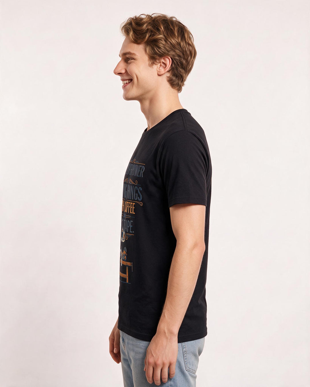 Mom Black T-Shirt for Men – Everyday Expression Graphic Tee product image 2