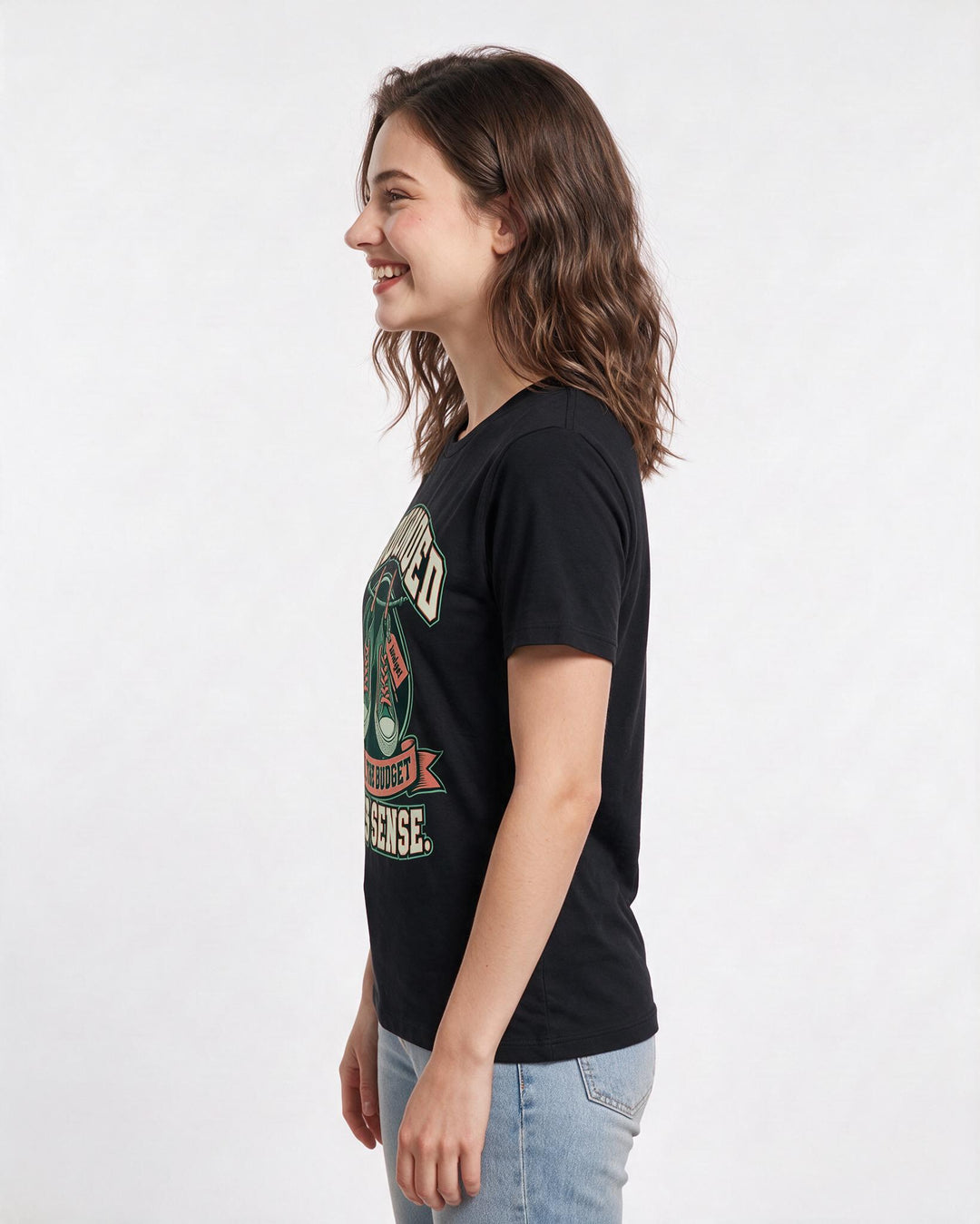 Political Statement Black T-Shirt for Women – Everyday Expression Graphic Tee product image 2