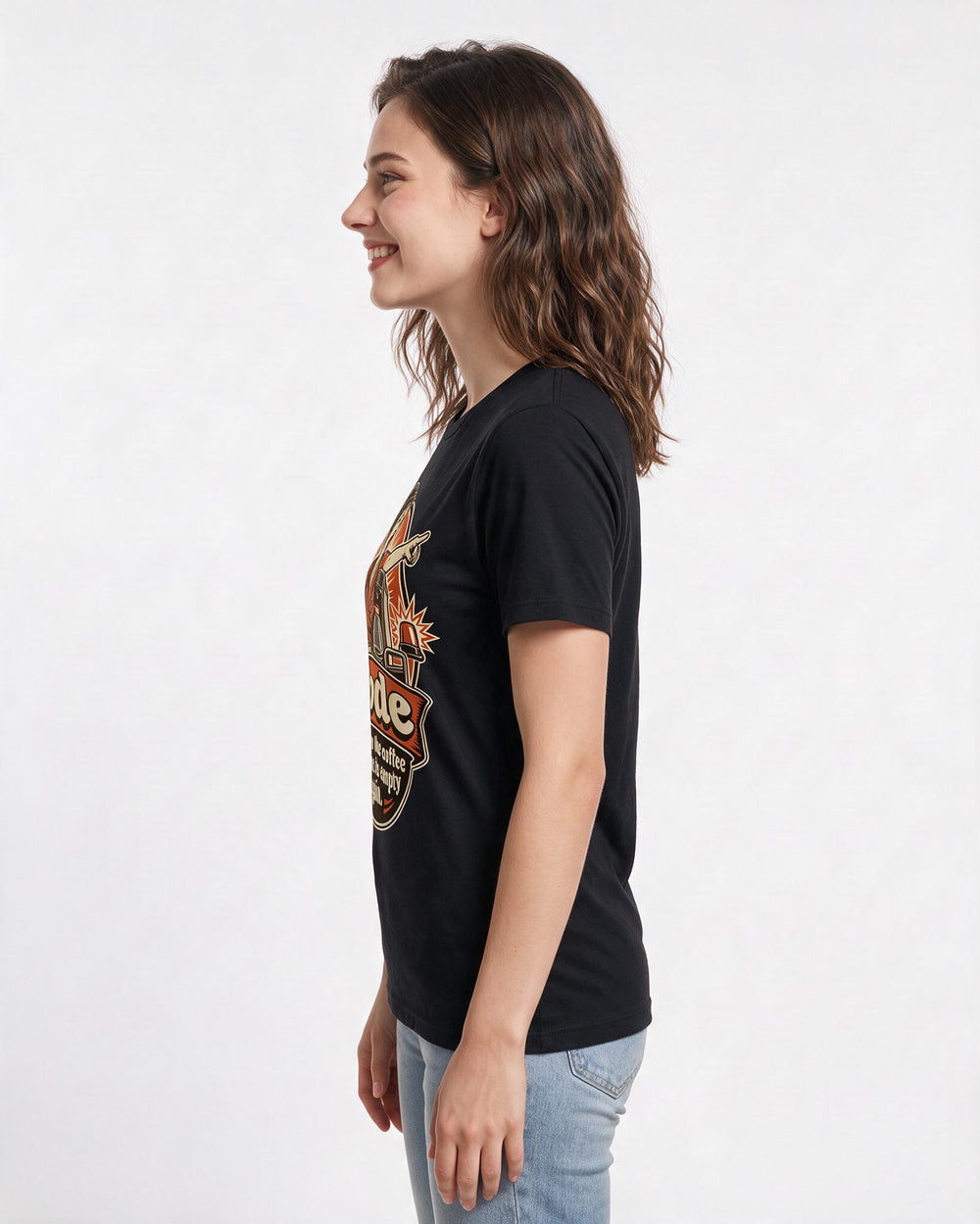 Nurse Black T-Shirt for Women – Nursing Life Graphic Tee product image 2