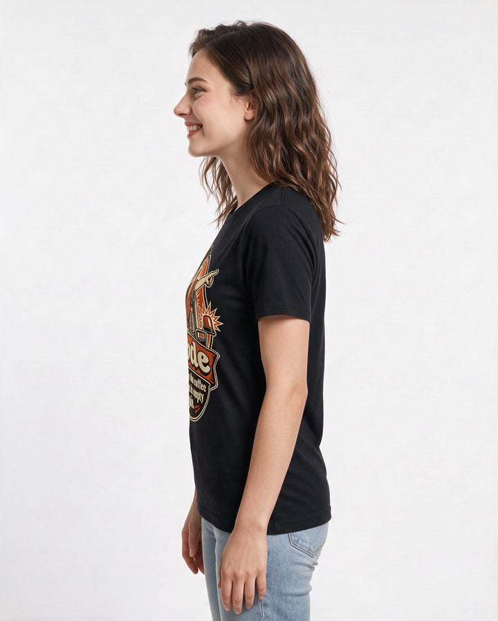 Nurse Black T-Shirt for Women – Nursing Life Graphic Tee product image 2