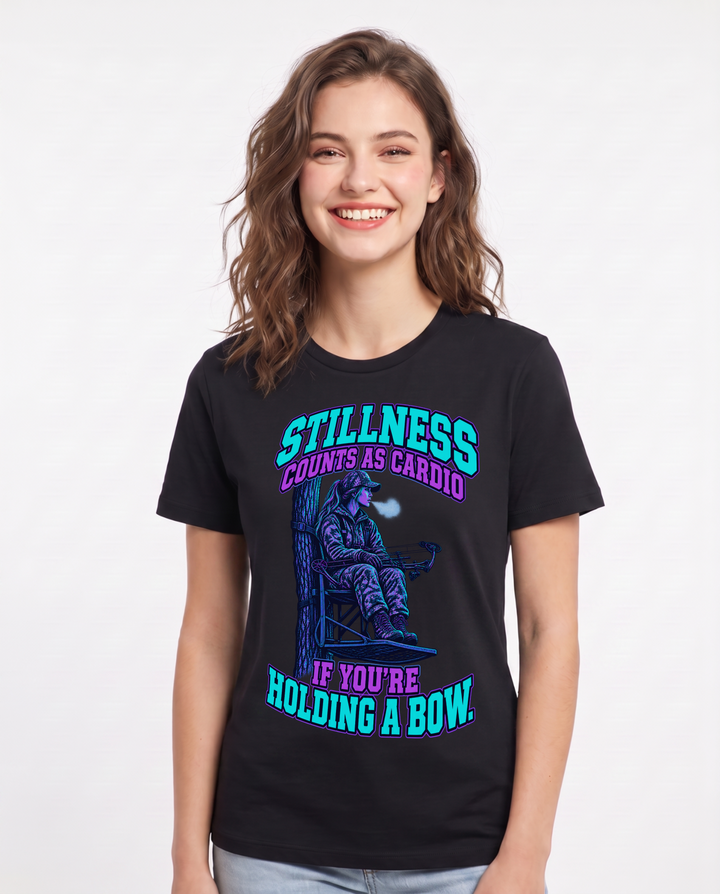 Hunting Black T-Shirt for Women – Everyday Expression Graphic Tee product image 3